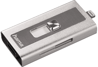 HAMA 124153 MOVEDATA ILTN/USB SILVER - Kartenleser (Silber)