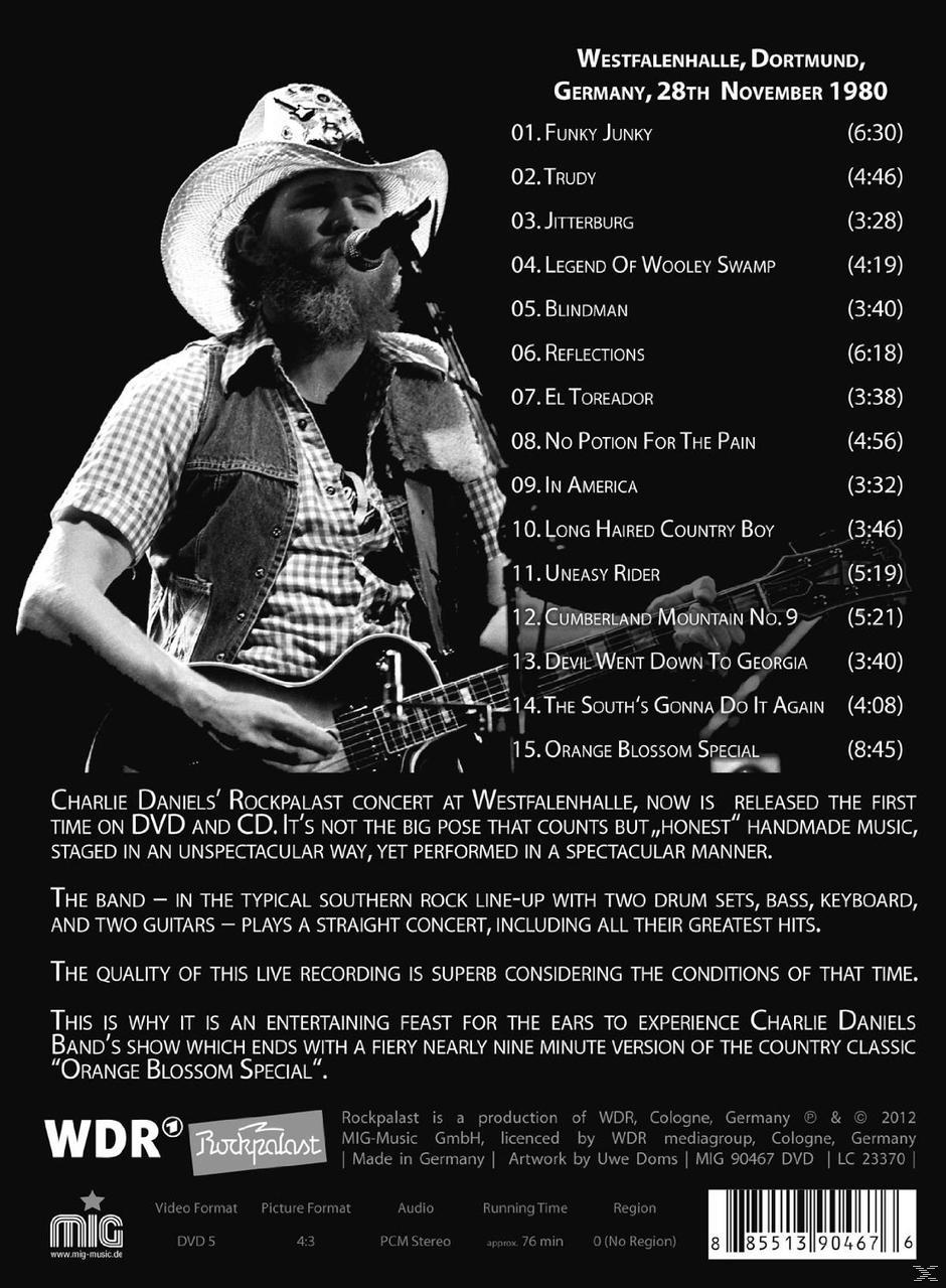 Charlie Band Daniels - LIVE AT ROCKPALAST  - (DVD)