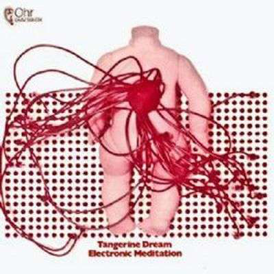 A Tangerine Dream album borítója. Babaszerű figura piros vezetékekkel pontozott háttéren.