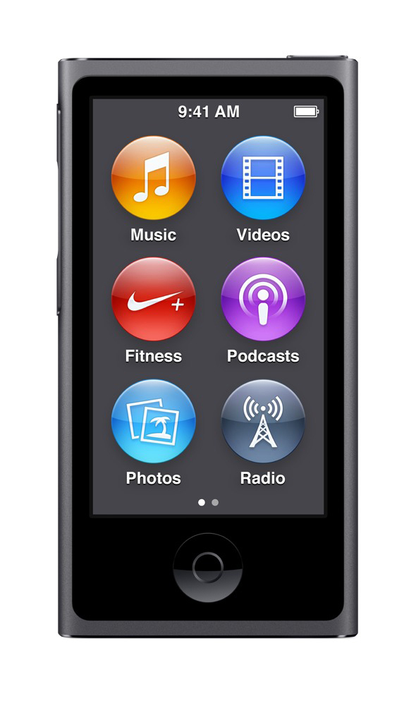 APPLE MKN52QG/A iPod Nano Mp4-Player 16 GB, Grau