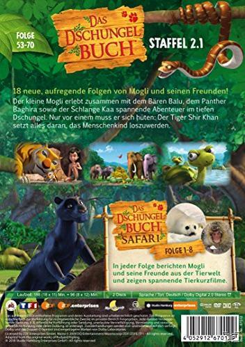 Das Dschungelbuch Staffel 2 - Vol.1 (Folge 53-70) + Bonus: Dschungelbuch-Safari (Folge 1-8) DVD