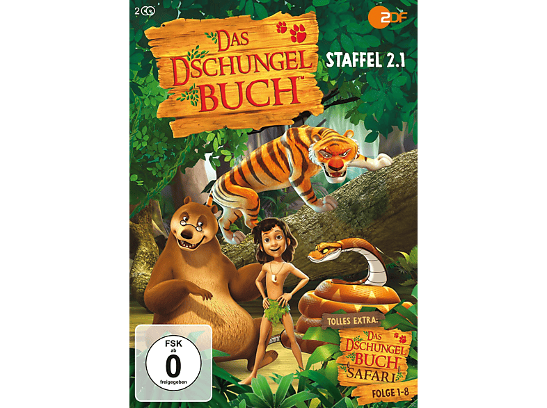 Das Dschungelbuch Staffel 2 - Vol.1 (Folge 53-70) + Bonus: Dschungelbuch-Safari (Folge 1-8) DVD