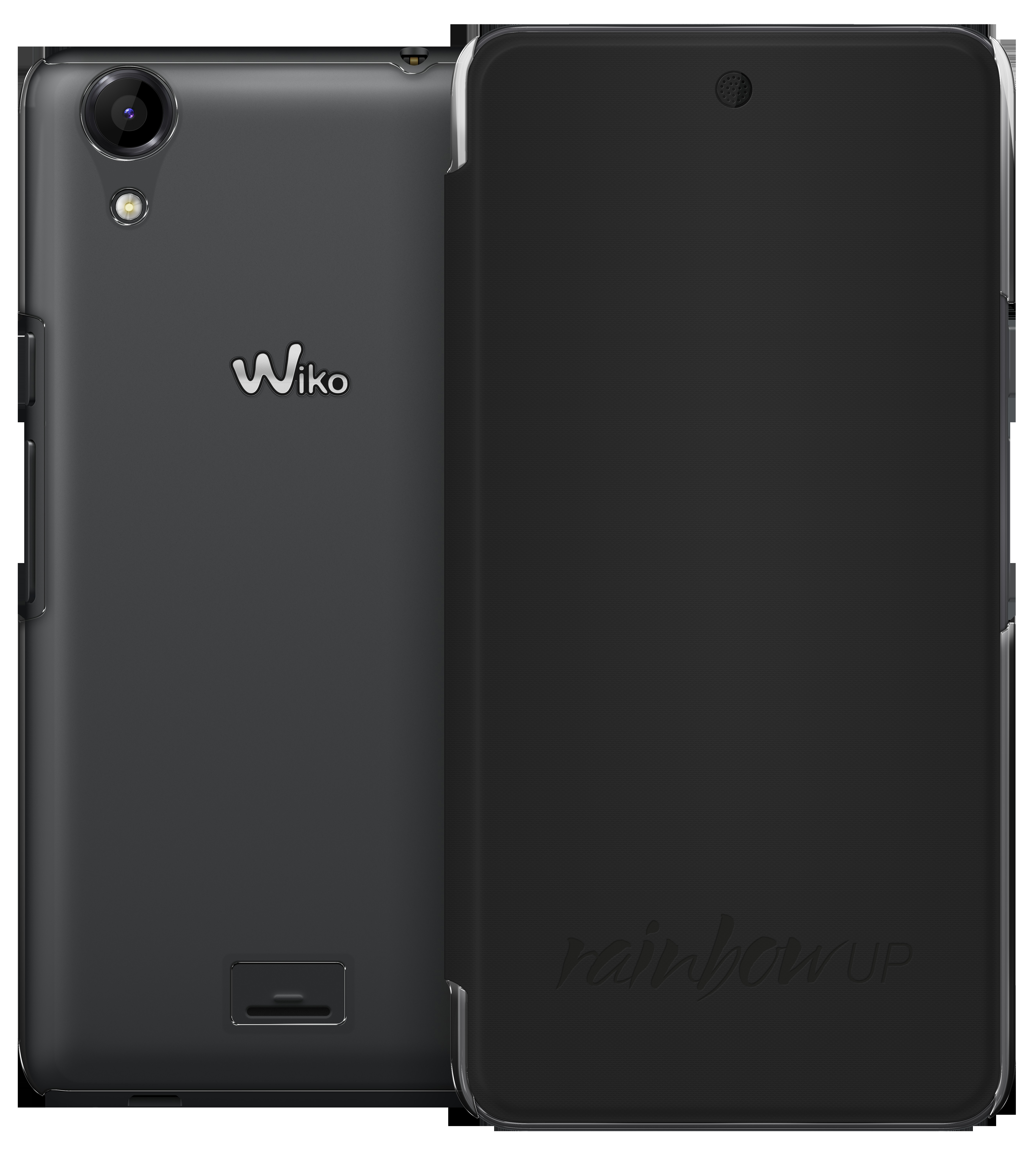 WIKO 95111, Bookcover, Wiko, Rainbow Up, Schwarz