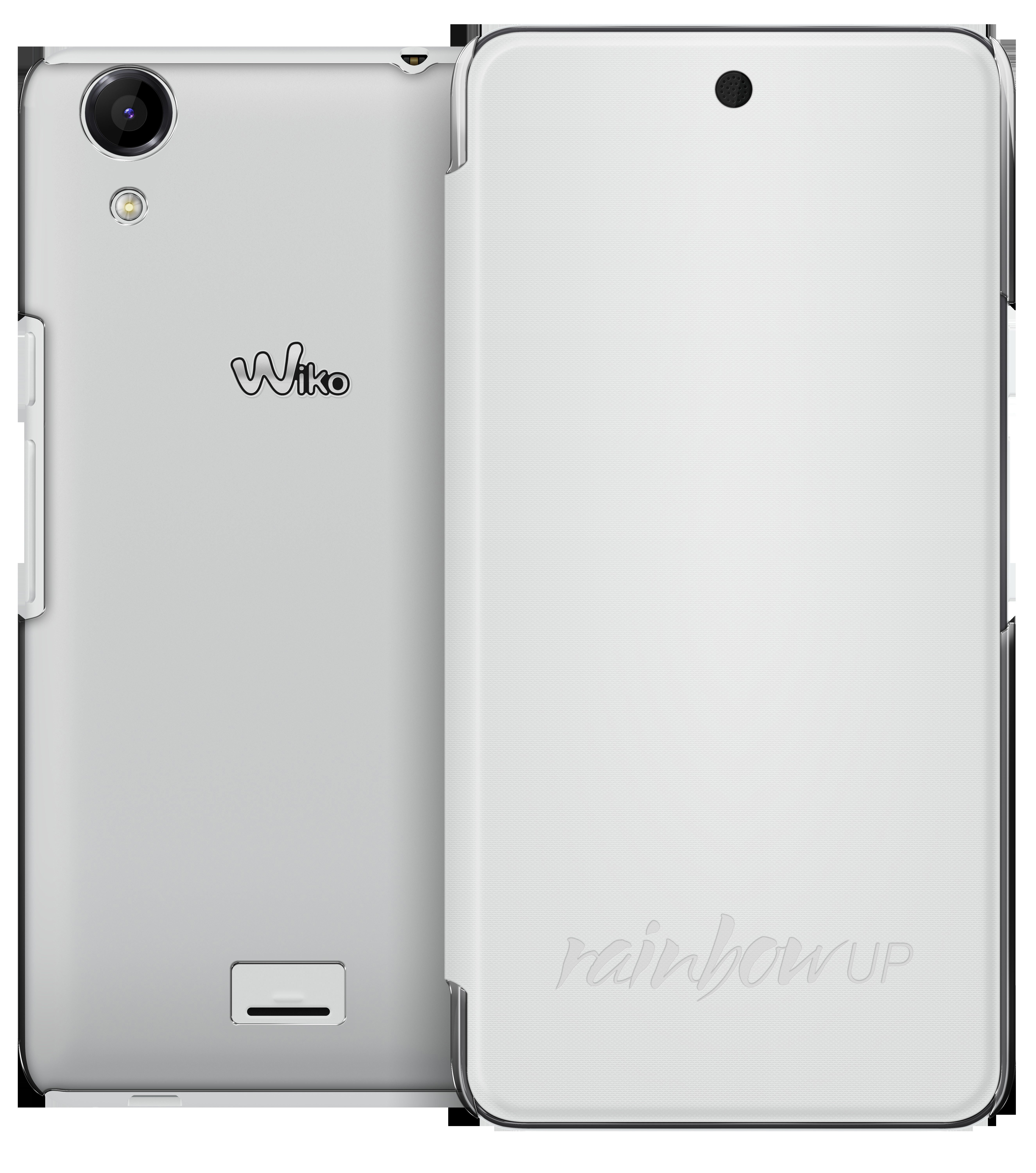 WIKO 95121, Bookcover, Wiko, Rainbow Up, Weiß