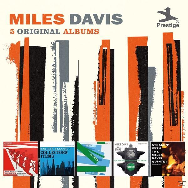Pochette d'album. Les pochettes d'album de Miles Davis sont affichées. Couleurs orange et noir.