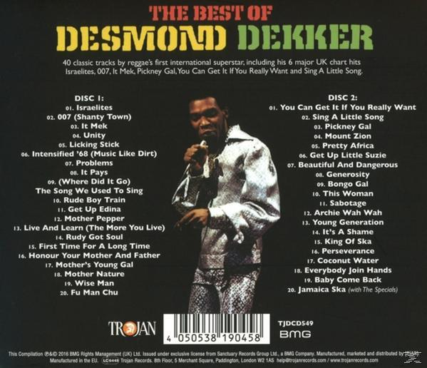 Desmond Dekker - The Best Of Desmond Dekker (2cd)  - (CD)