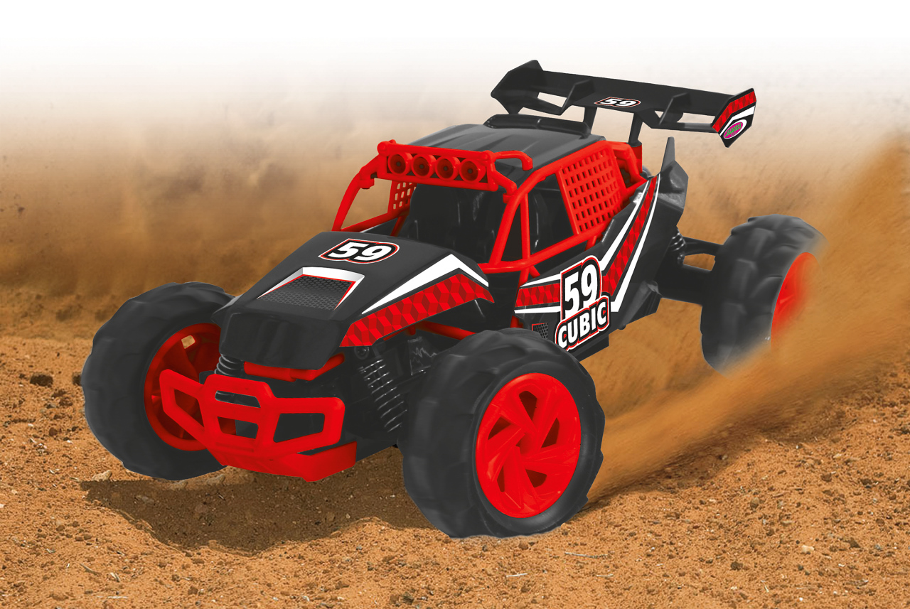 JAMARA 410010 Cubic Desert Buggy 1:14 RC Car, Rot/Schwarz