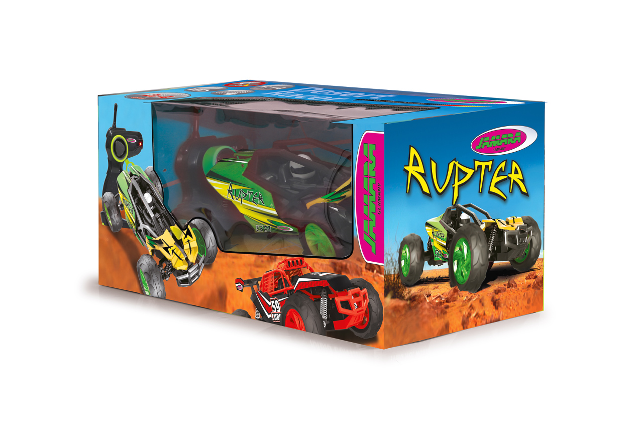 JAMARA 410009 Rupter Buggy 1:14 RC Car, Grün/Schwarz