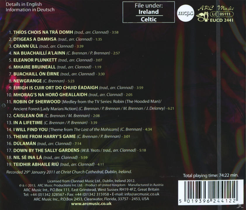 Clannad - Live At Christ Church Cathedral  - (CD)