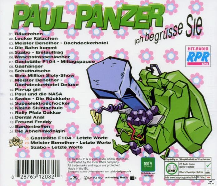 Paul Panzer - Ich Begrüsse Sie  - (CD)