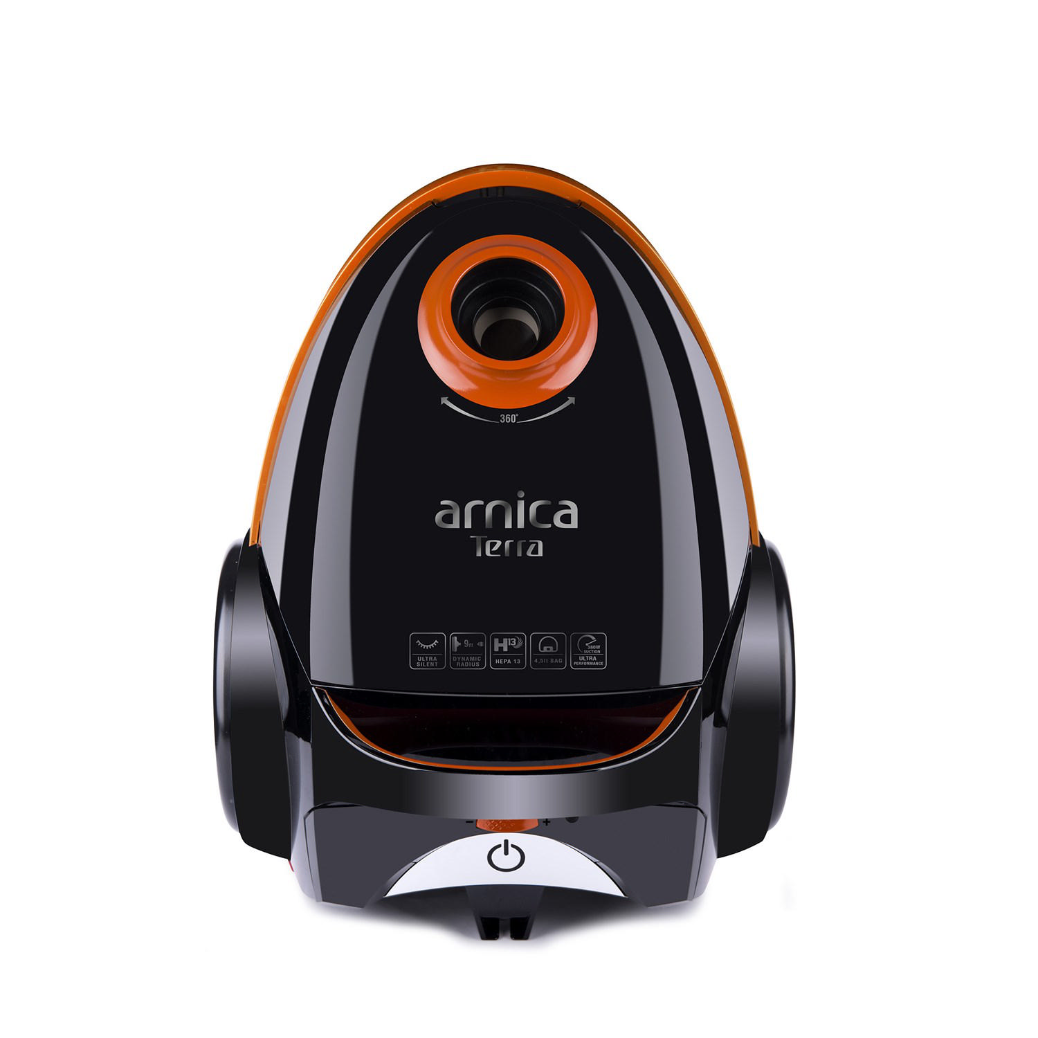 ARNICA Terra 1600 W Toz Torbalı Elektrikli Süpürge Turuncu