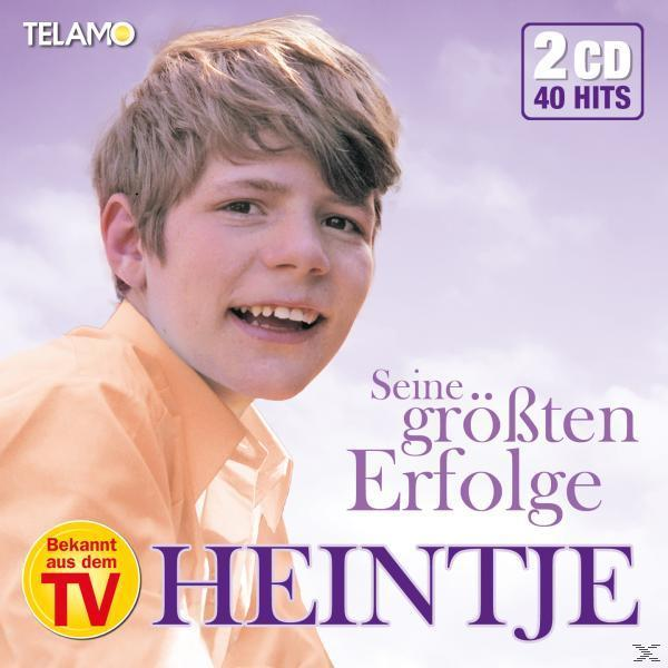 Albumcover von Heintje. Lächelnder Junge in orangefarbenem Hemd und Text.