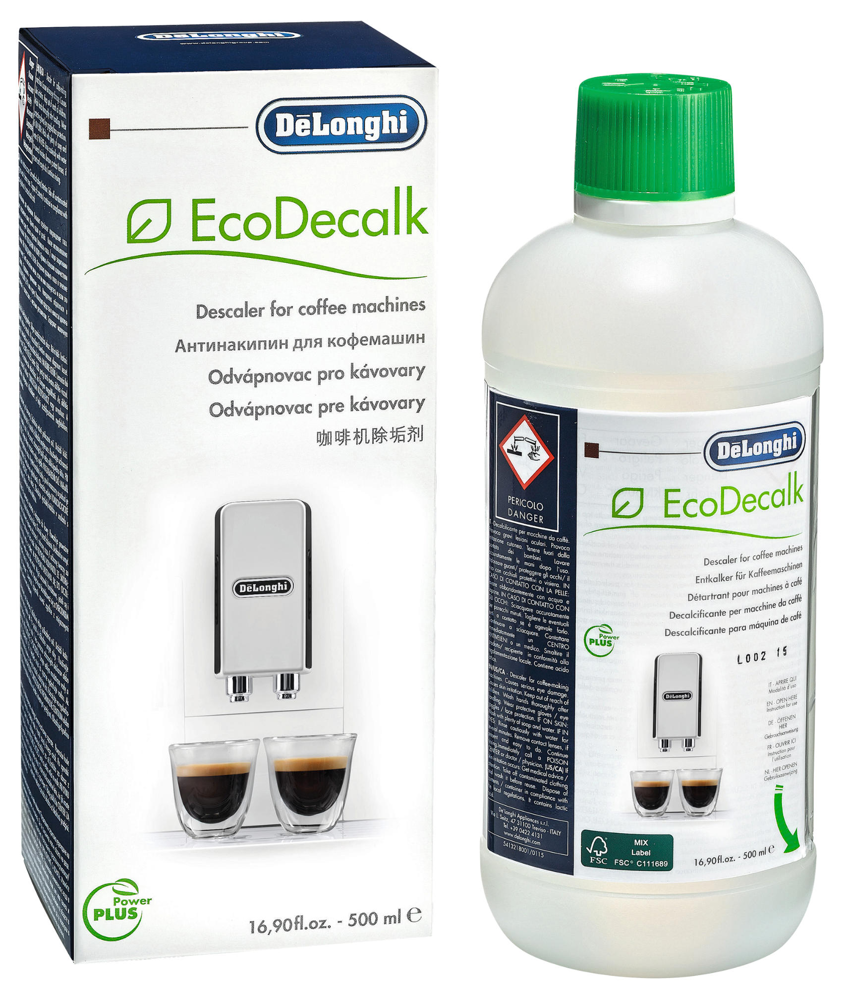 Descalcificadora para cafeteras - De Longhi EcoDecalk DLSC500, 500ml