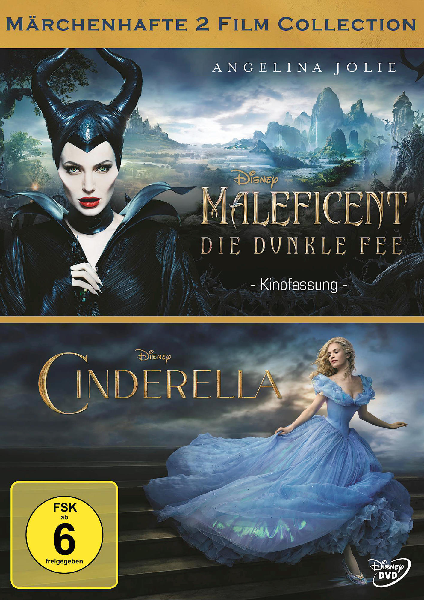 - Die (Doppelpack) Maleficent dunkle Fee/Cinderella DVD