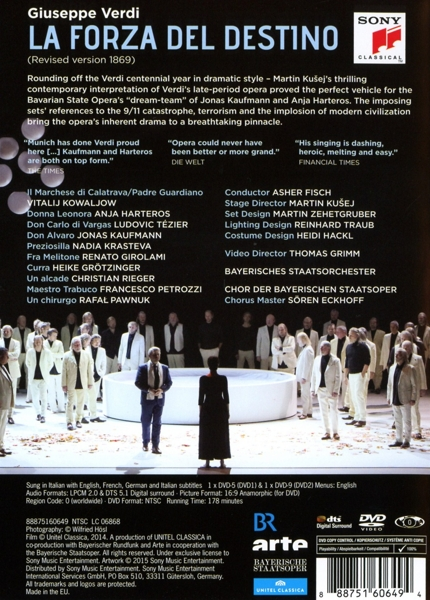 Giuseppe Verdi - La Forza Del Destino  - (DVD)