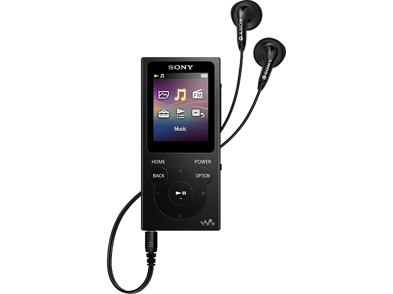 Mp3Player SONY Walkman NWE394 Mp3Player (8 GB, Schwarz) MediaMarkt