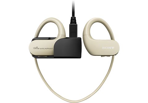 Kopfhörer mit integriertem Mp3-Player SONY NW-WS413 Kopfhörer mit  integriertem Mp3-Player (4 GB, Creme) | MediaMarkt