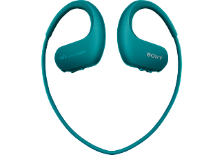 SONY NW-WS413 Kopfhörer mit integriertem Mp3-Player (4 GB, Blau)