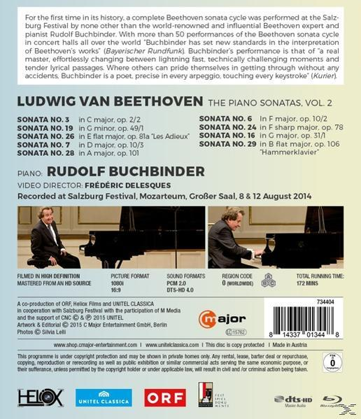 Rudolf Buchbinder, VARIOUS Klaviersonaten Vol.2 - (Blu-ray) 