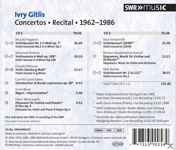 Rückseite einer CD mit Titelliste und Text auf weißem Hintergrund.