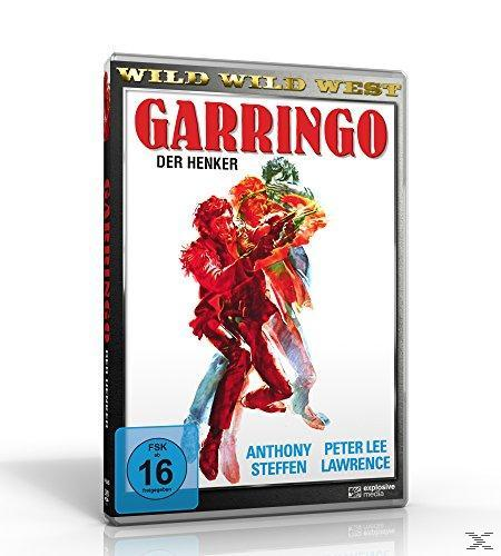 DVD-Cover „Wild Wild West – Garringo“. Bunte Illustration von Figuren in Aktion. Text ist fett.