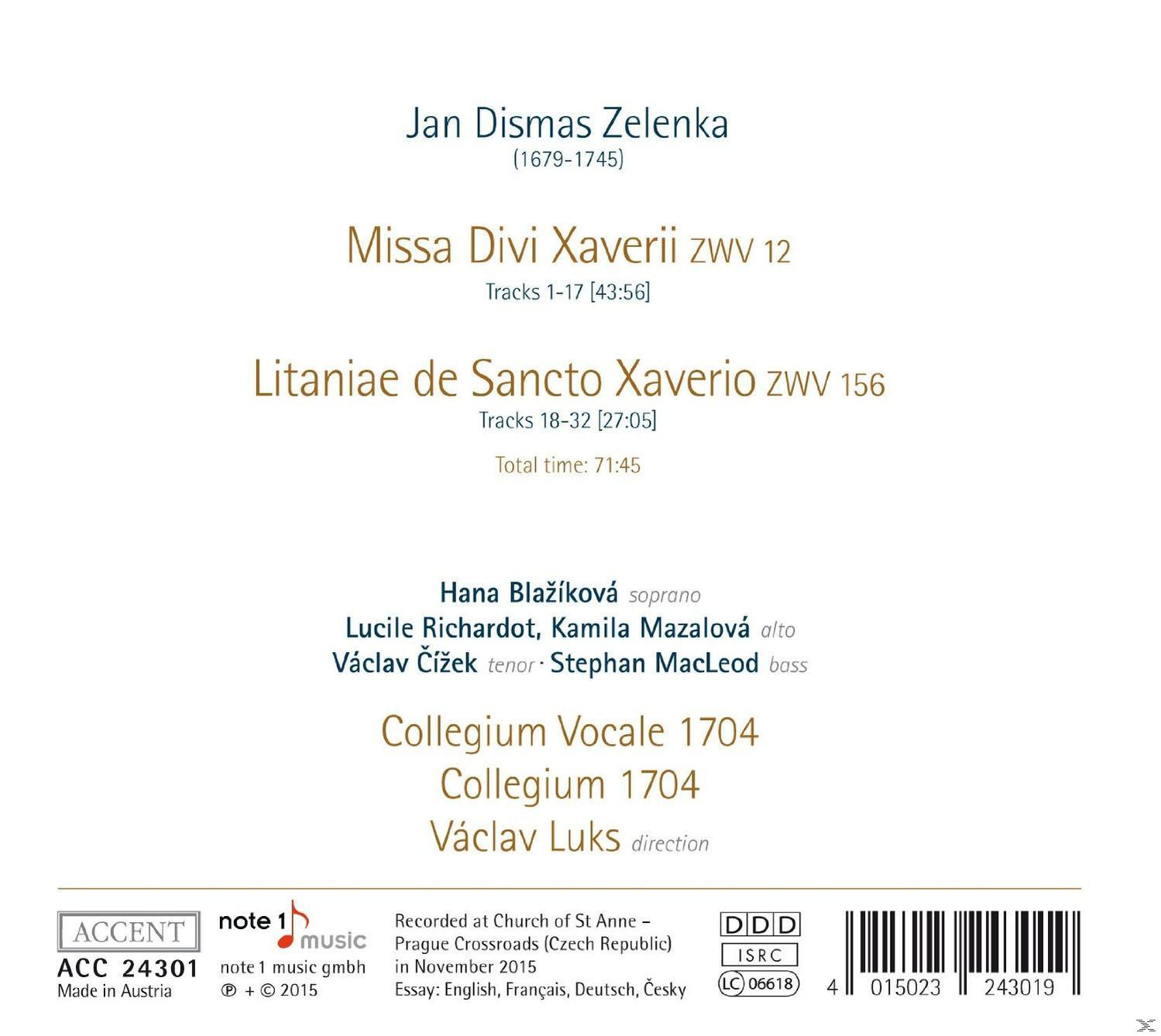 VARIOUS - Missa Divi Xaverii Zwv 112/Litaniae De Sancto Xave  - (CD)
