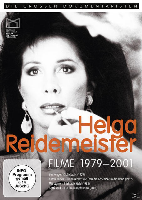 Filmposter mit einer Frau, Text auf Deutsch und einem Logo.