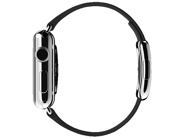 APPLE MJY92, Lederarmband, Apple, Schwarz | Armbänder passend für Apple Watch