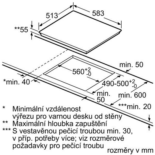 BOSCH Inductie kookplaat (PIE645FB1E Serie 6)