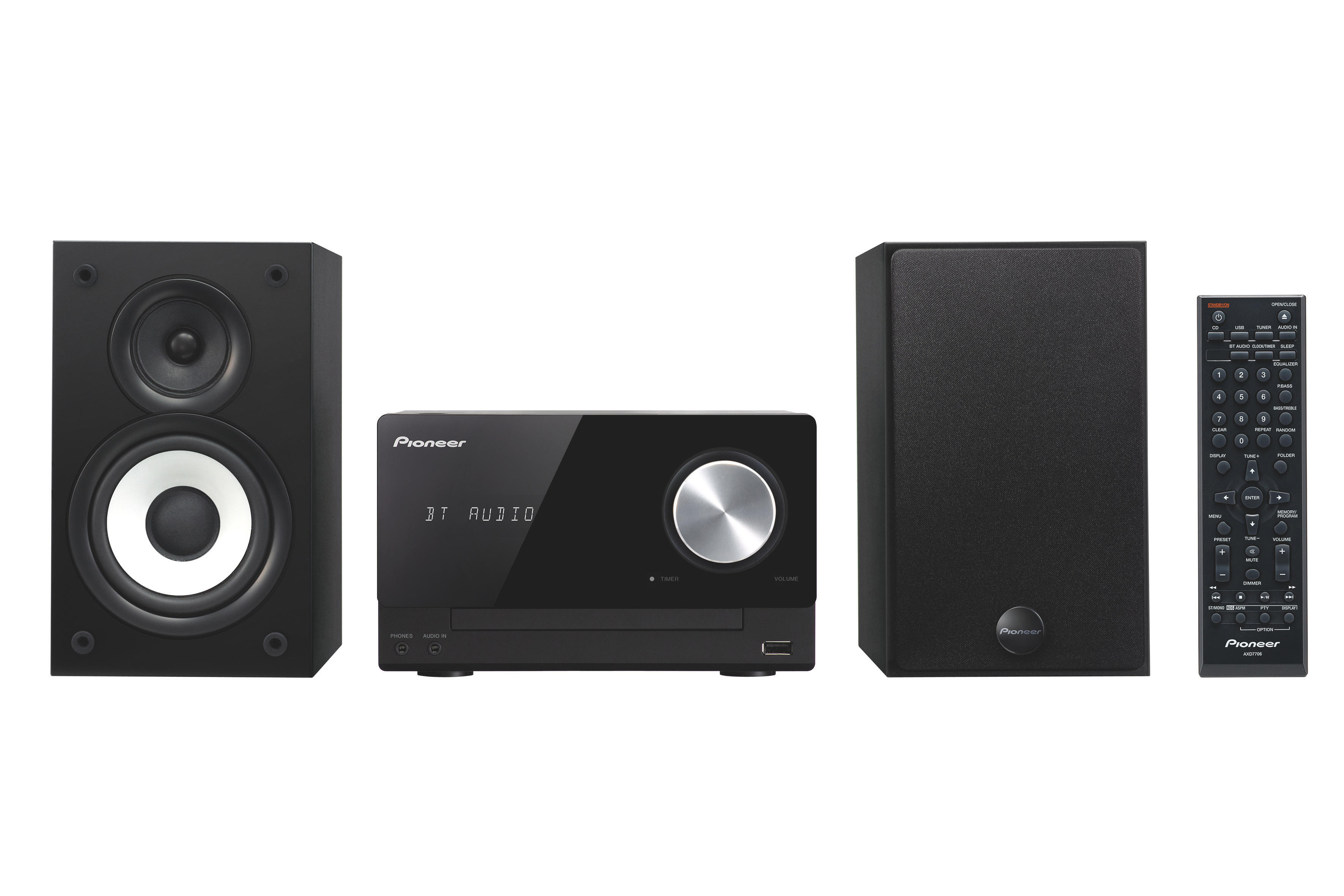 PIONEER X-CM32BTD Kompaktanlage (iPod Steuerung=direkte Steuerung, Schwarz)