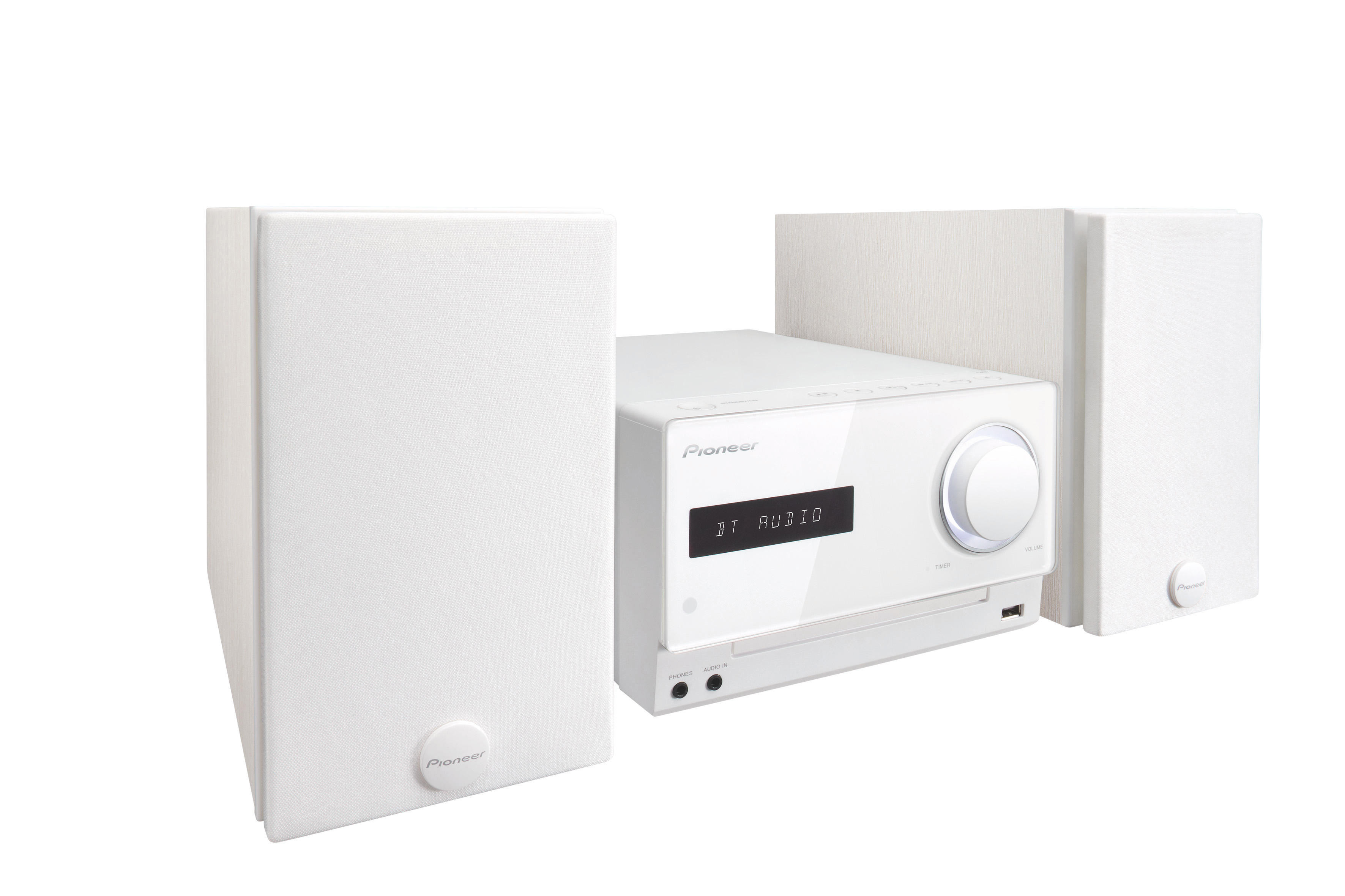 PIONEER X-CM32BTD Kompaktanlage (iPod Steuerung=direkte Steuerung, Weiß)