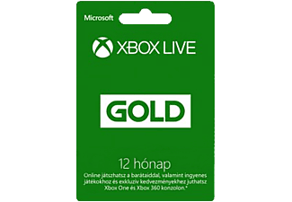 Xbox Live Gold előfizetés, 12 hónap (Xbox 360 & Xbox One)