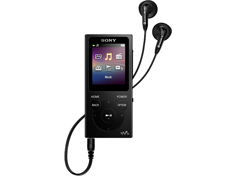 SONY MP3-speler 4 GB Zwart (NWE393B.CEW)