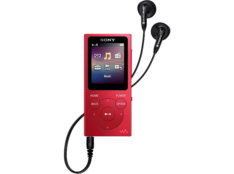 SONY MP3-speler 8 GB Rood (NWE394R.CEW)
