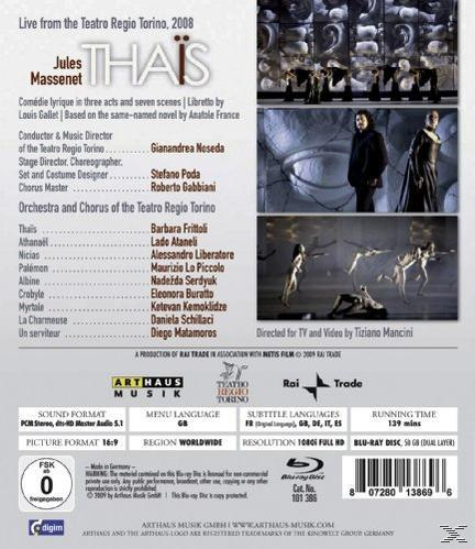 VARIOUS, Orchestra & Chorus Of The Teatro Regio Torino - Thais  - (Blu-ray)