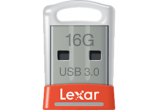 Memoria USB 16GB - Lexar JumpDrive S45, USB 3.0, Naranja