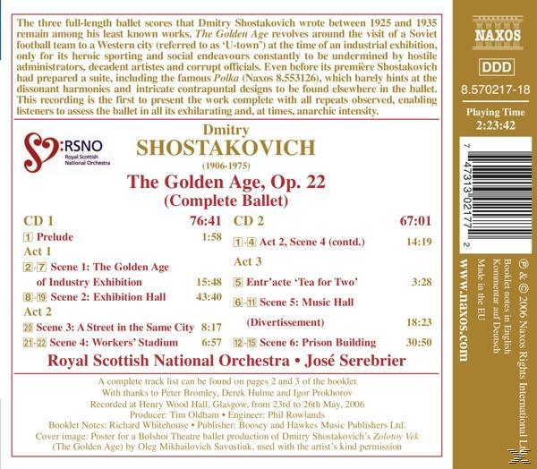 Rsno, Jose/rsno Serebrier - Das Goldene Zeitalter  - (CD)