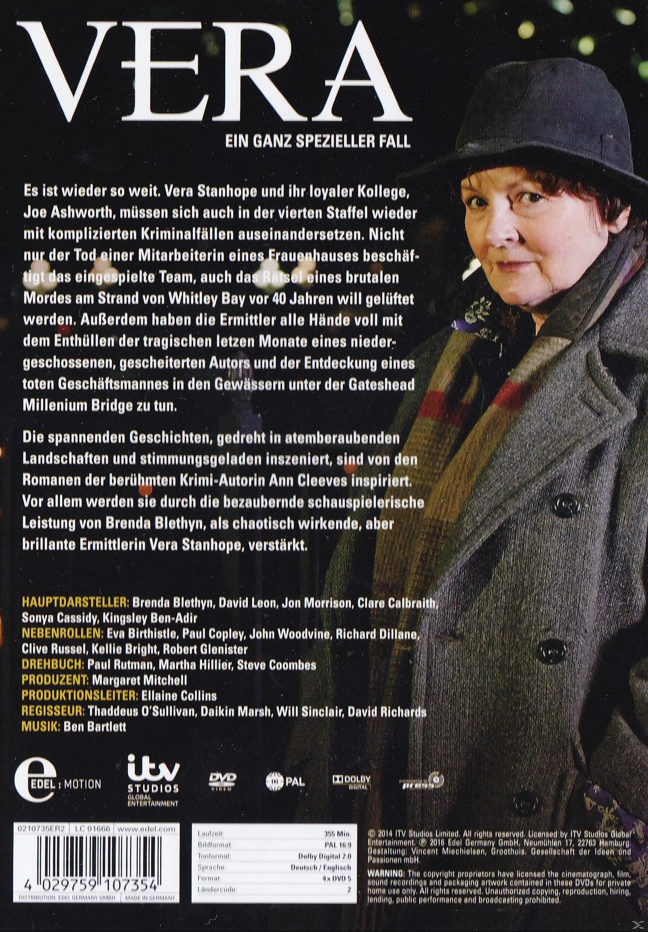 DVD-Cover für die Serie 'Vera', mit einer Frau mit Hut und Text.