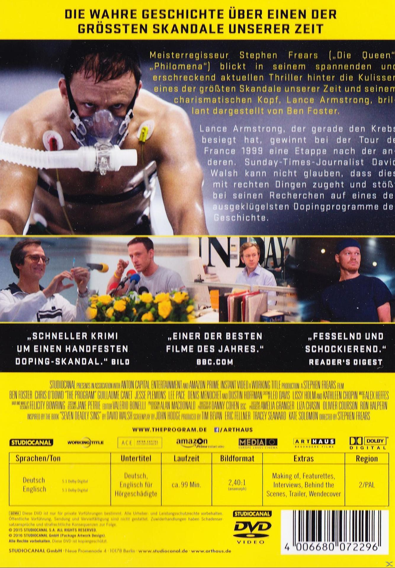 Filmposter mit einem Mann mit Maske und Text auf Deutsch.