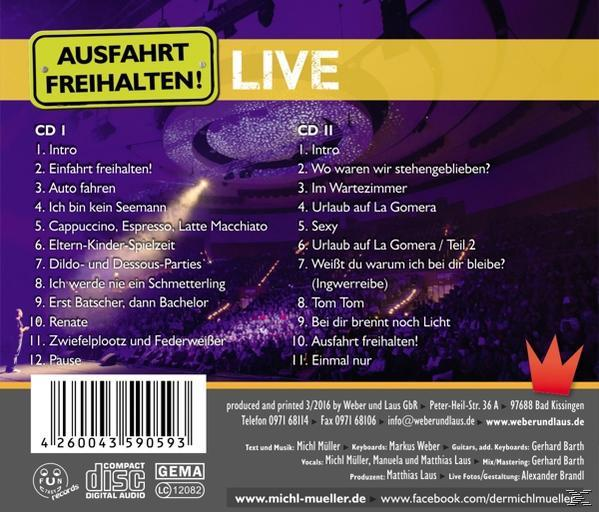 Michl Müller - Ausfahrt Freihalten! Live  - (CD)