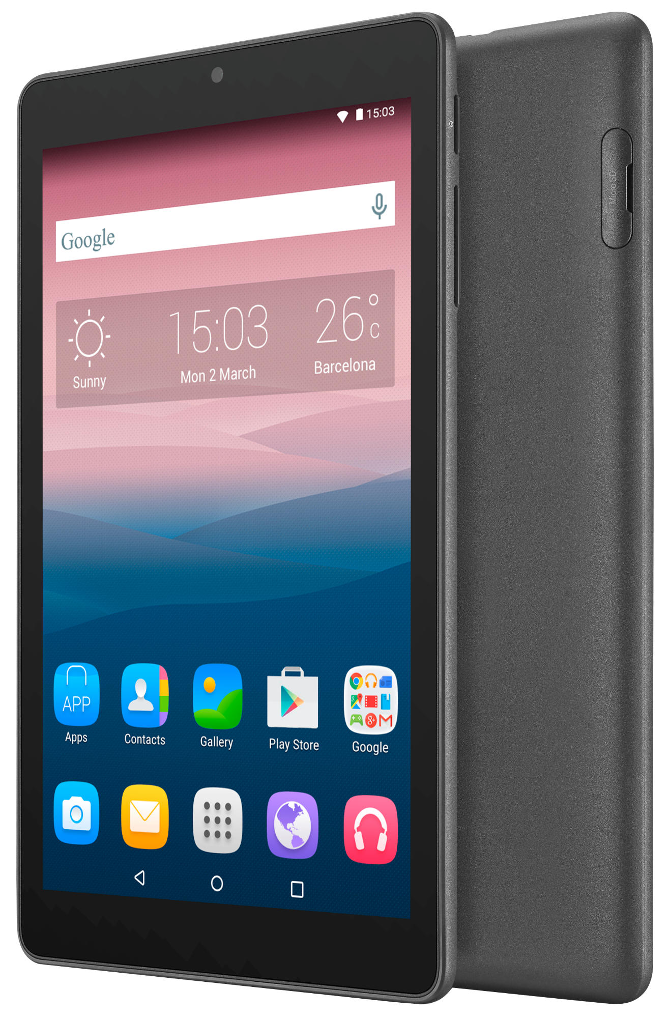 Tablet - Alcatel Pixi 3 Gris, 8", WiFi, 2 Mpx