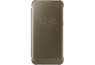 SAMSUNG SGS7 CLEAR VIEW CASE GOLD - Handyhülle (Passend für Modell: Samsung Galaxy S7)