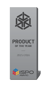 ISPO Award, Product of the Year 2015/2016, mit silberner Trophäe.