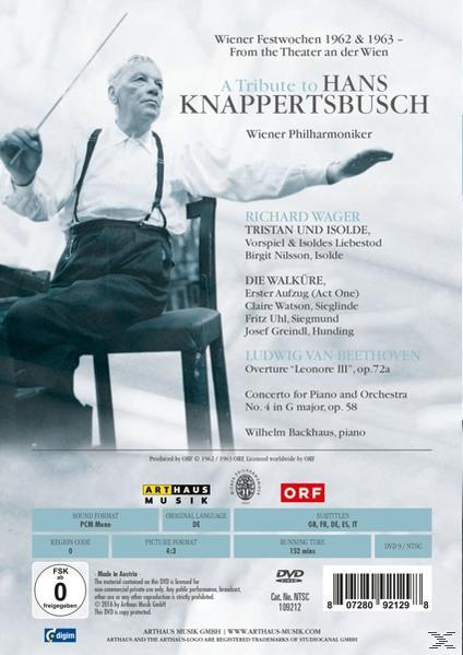 Philharmoniker To (DVD) VARIOUS, A Tribute Hans Wiener - - Knappertsbusch