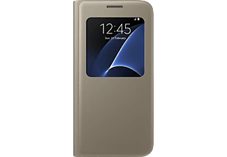 SAMSUNG S View Cover EF-CG930, per Galaxy S7, oro - Custodia per smartphone (Adatto per modello: Samsung Galaxy S7)