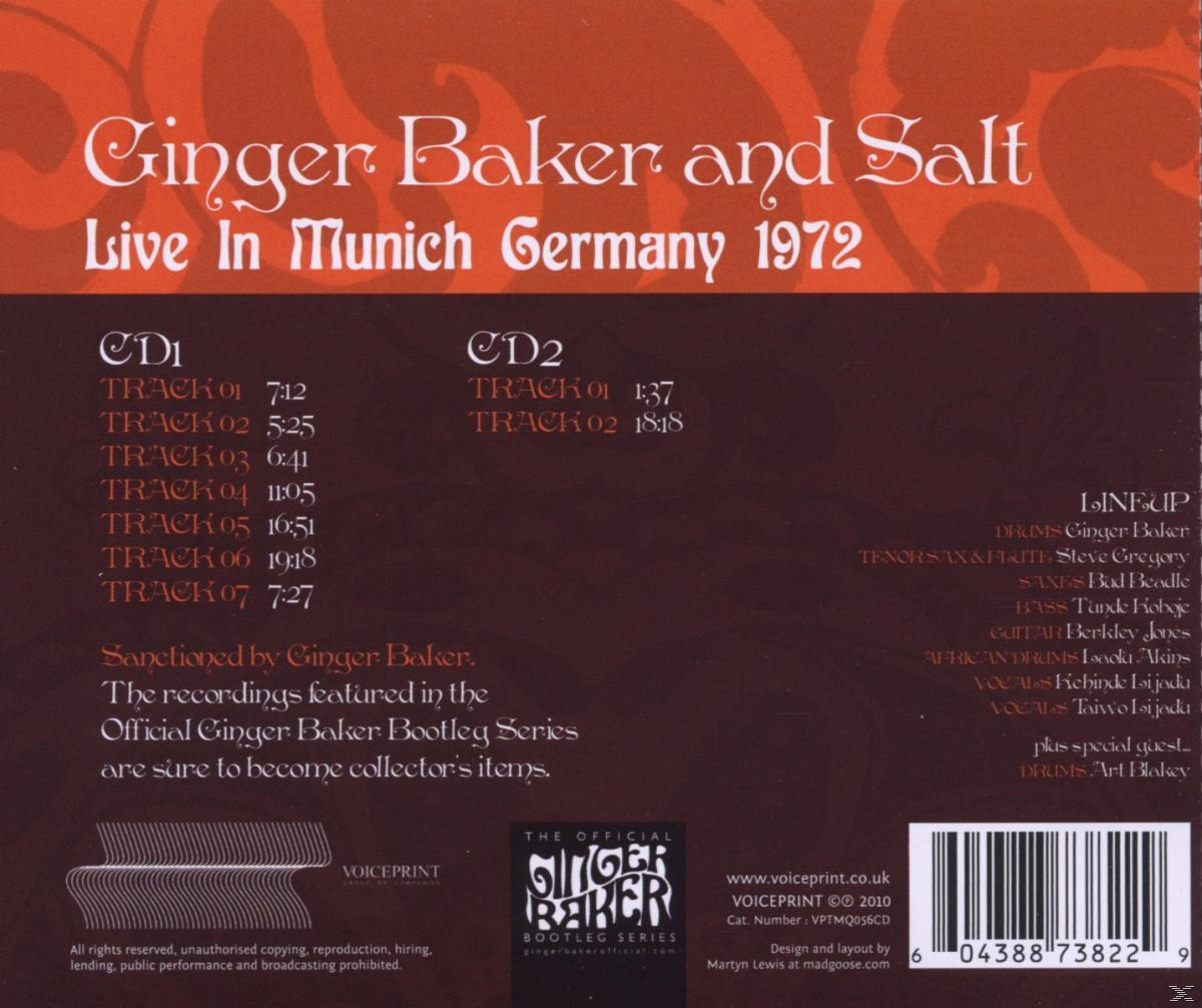 Ginger And Salt (CD) In - Live - 1972 Munich Baker