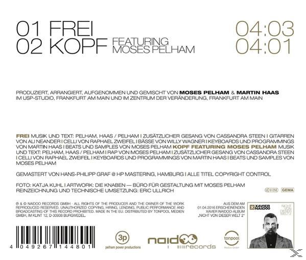 Xavier Naidoo - Frei  - (5 Zoll Single CD (2-Track))