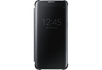 SAMSUNG Clear View Cover EF-ZG935, pour Galaxy S7 edge, noir - Sacoche pour smartphone (Convient pour le modèle: Samsung Galaxy S7 Edge)