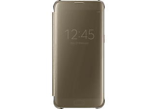 SAMSUNG SGS7E CLEAR VIEW CASE GOLD - Smartphonetasche (Passend für Modell: Samsung Galaxy S7 Edge)