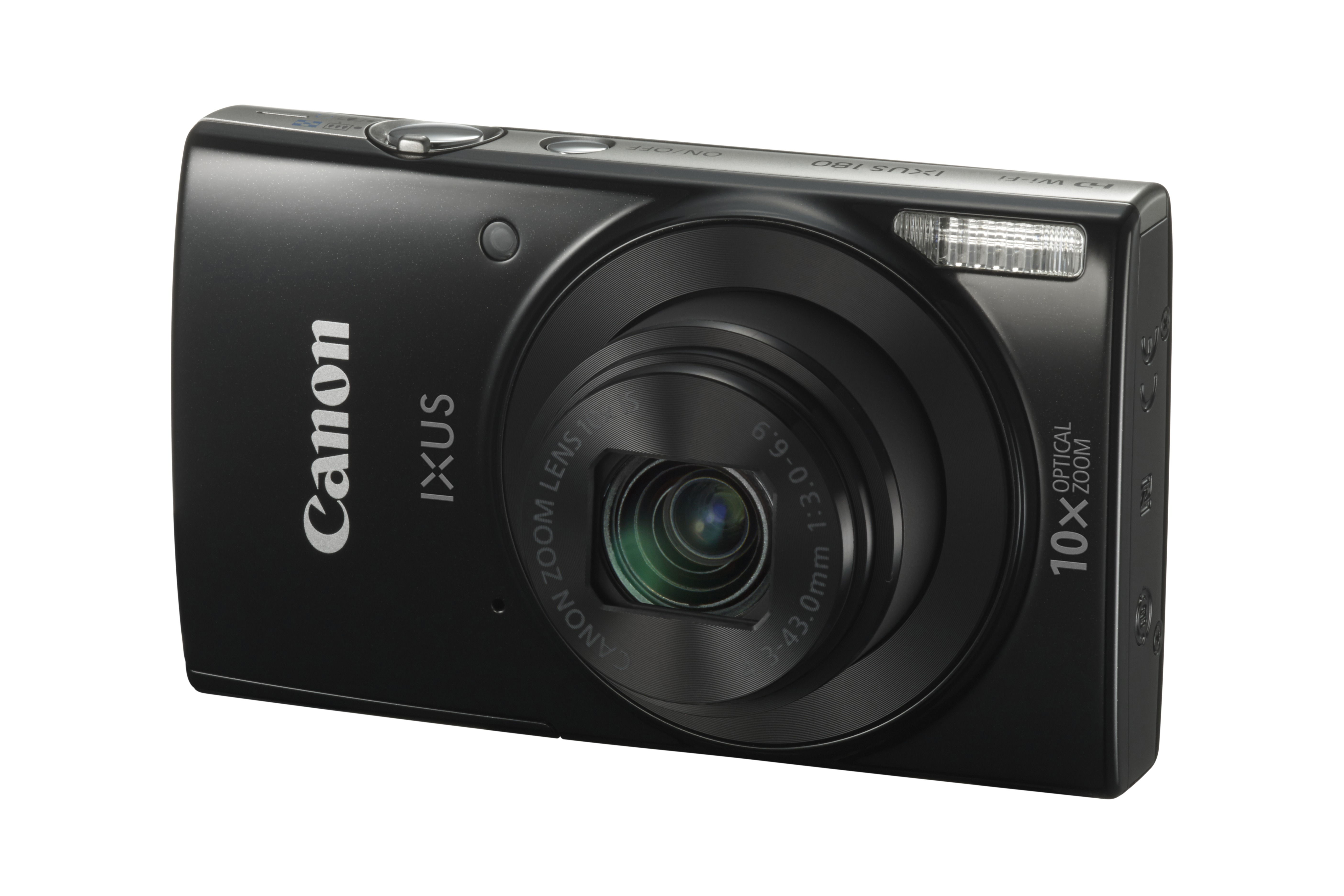 CANON Ixus 180 Digitalkamera Schwarz, 10x opt. Zoom, LCD, WLAN